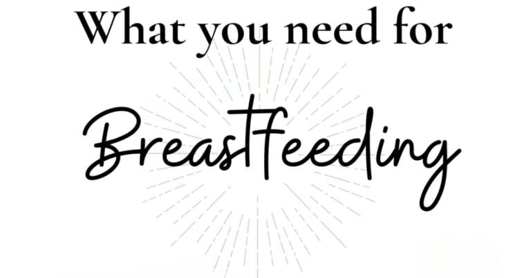 What you need for breastfeeding