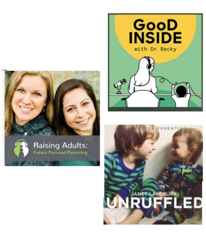 Podcasts: Unruffled by Janet Lansbury, Raising Adults by Future Focused Parenting,
Good Inside by Dr Becky Kennedy
